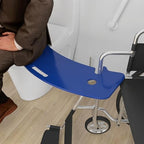 Curved Transfer Board Wheelchair Accessories for Transferring to Wheelchair ，Chair, Bed, Toilet, Car for Patient, Elderly, Disabled, 31.1 * 9.84 * 0.46" 3.64 lbs ABS Transfer Devices (Blue)