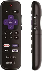 OEM Replacement Remote Control Compatible with All Philips Roku TV Smart TVs【Only Works with Philips Roku TV, Not for Roku Stick and Roku Box】 (Netflix/Disney Plus/Apple TV+ / Roku Channel)