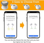 Upgraded Best Memory Foam Ear Tips for AirPods Pro 1st & 2nd Gen | New Version 5.0 | Comfortable Foam Ear Tips | Better Noise Cancellation | 3 Pairs Replacement Tips (L, Grey)