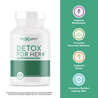 FoxyFit Detox for Her 30 Day Detox Cleanse Formula That Supports Healthy Digestion Function, Promotes Detoxification, & Balances from Within*