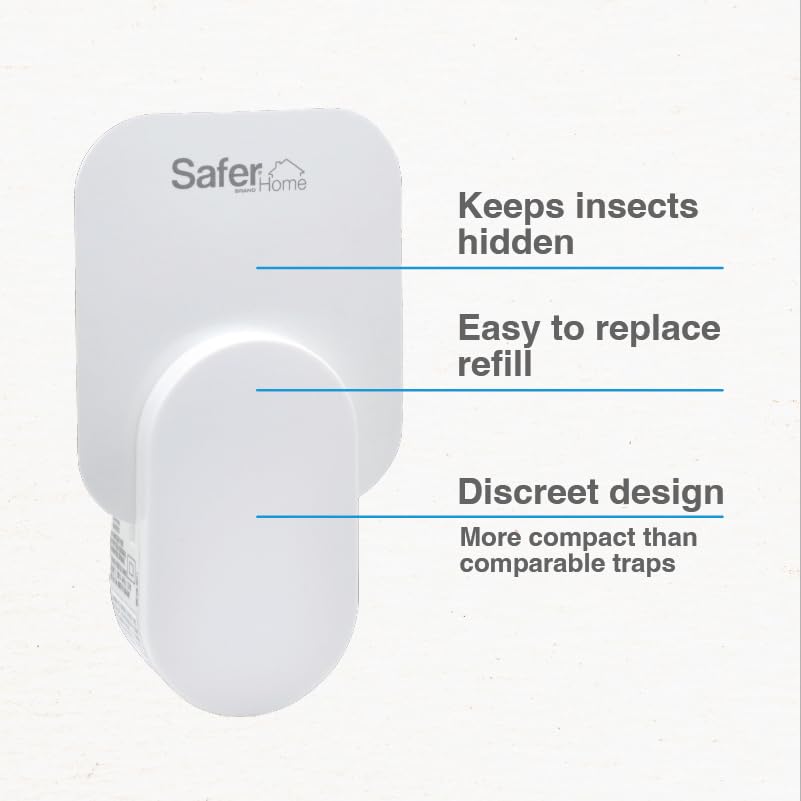 Safer Home SH502 Indoor Plug-in Fly Trap & SH503 Refill Pack of Glue Cards for – 3