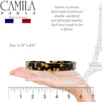 Camila Paris CP3466 French Headband for Women, Handmade Tokyo, Strong Hold Grip Women's Hair Band, Ligth and Very Flexible, No Slip and Durable Styling Girls Hair Accessories, Made in France