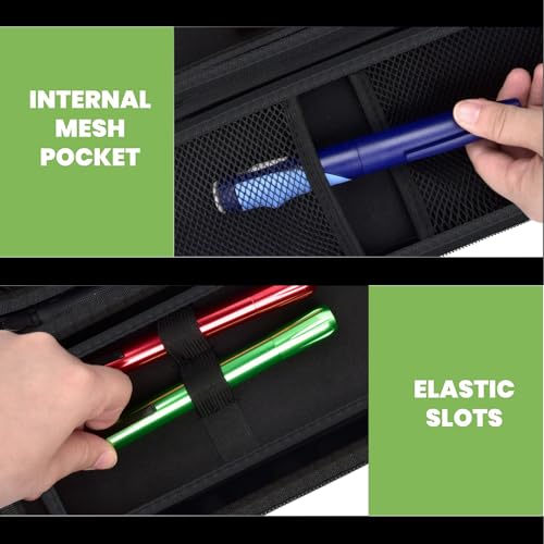 Stethoscope Case Compatible with 3M Littmann Classic III Monitoring/Lightweight II S.E/Cardiology IV Diagnostic/MDF Acoustica Stethoscopes, Extra Pocket for Doctor & Nurse Accessories (Multi-Color)