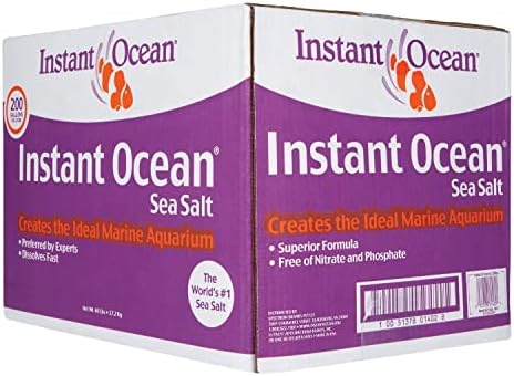 Instant Ocean Sea Salt for Marine Fish Tank Aquariums, Nitrate & Phosphate-Free