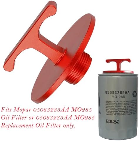 Aluminum Alloy Oil Filter Plug tool, for Dodge Ram 2500, 3500, 4500, 5500 Cummins Turbo Diesel 5.7L 5.9L 6.4L 6.7L MO285 05083285AA Oil Filter Cap Off Tool-car accessories-oil Filter Removal tool
