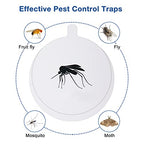16 Pcs Indoor Mosquito Trap Refill Glue Boards for Mosquito Zapper, Fly Insect Trap Refills Glue Pads for Mosquitoes Lamp, Fit for 4.33" & 4.7" Mosquito Killer, Non-Toxic and Odorless