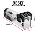 2-Pack, BESEI Humane Mouse Trap - Animal Friendly Rodent (Mouse and Rat) Trap, Catch and Release