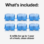Braun Series 7 70S Electric Shaver Head Replacement Cassette & Braun Clean & Renew Refill Cartridges