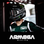 100% ARMEGA Premium Protective Sport Goggles with Ultra HD Lens & Nose Guard (Esterel - Mirror Blue Lens)