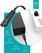 Mini Fridge Power Cord Compatible with Frigidaire EFMIS175 EFMIS149 EFMIS188 EFMIS129 EFR376, AstroAI, Cooluli and More,Replacement 2 Prong Power Cable 6 Ft