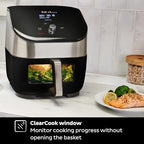 Instant Vortex Plus 6QT Air Fryer with Odor Erase Technology, 6-in-1 Functions that Crisps, Roasts, Broils, Dehydrates, Bakes & Reheats, 100+In-App Recipes, from the Makers of Instant Pot,1700W,Black