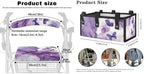 LedBack 3 Pcs Sets Rollator Walker Accessories Purple Marble Print Butterfly Walker Seat Cover Rollator Walker Seat & Backrest Covers, Rollator Storage Under Seat Bag