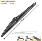 AUTOBOO 26"+20" Windshield Wipers with 12" Rear Wiper Blade Replacement for Toyota Highlander 2019 2018 2017 2016 2015 2014 2013 2012-2008 Lexus GX460 2021-2011-Original Factory Quality (Pack of 3)