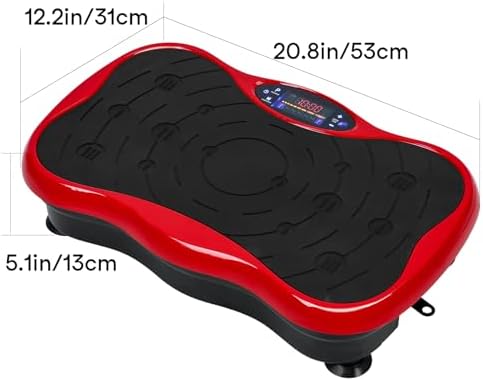 Vibration Plate Exercise Machine Vibration Plates for Weight Loss Vibration Plate for Lymphatic Drainage Whole Body Shaking Vibrating Plate Exercise Machine Fitness Platform with Resistant Band
