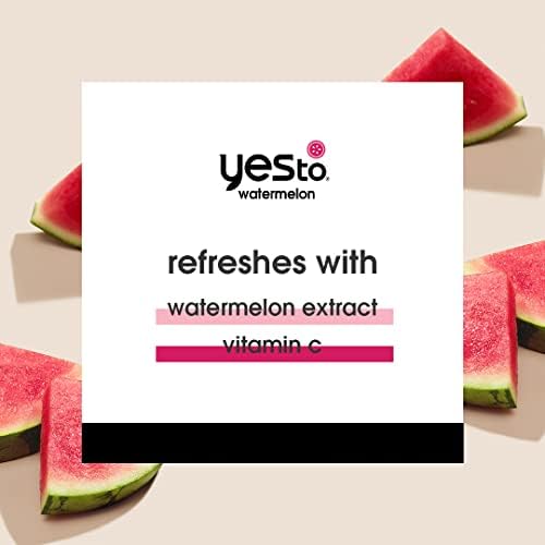 Yes To Watermelon Daily Facial Scrub, Invigorating and Exfoliating Cleanser That Melts Away Make Up, Lightly Hydrates With Antioxidants and Vitamin C, Natural, Vegan & Cruelty Free, 4 Ounce (Pack of 6)