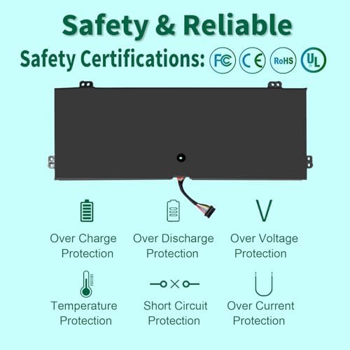 DMKAOLLK L16M4PB1 L16C4PB1 L16L4PB1 Battery Replacement for Lenovo Yoga 720 13 720-13IKB 720-131KB, Yoga 730-13IKB 730-131KB,Yoga 730 730-13IWL 730-131WL 5B10M52738 2ICP4/43/110-2 48Wh
