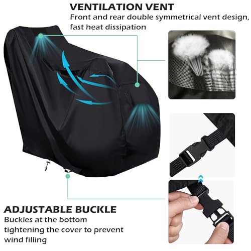 Snow Blower Cover, All Weather Premium Waterproof Dustproof Snow Thrower Cover Heavy Duty Superior UV Protection Universal Fit with Storage Bag (50.39"L x 32.67"W x 40.15"H)