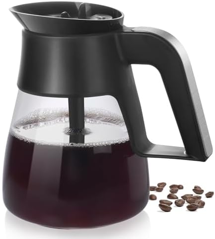 CM401 10-Cup Coffee Pot Replacement for Ninja Specialty Hot & Iced Coffee Maker, Compatible with Ninja CM400 CM371 CFN601 CFP101 CP300 CP301, Glass Carafe with Brew-Through Lid