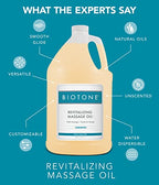 Biotone Revitalizing Massage Oil Unscented, 128 Ounces (1 Gallon)
