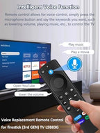 New L5B83G Voice Remote Replacement for FireStick 3rd Gen TV, Fit for TV Stick/ 4K Max, 2nd Gen, Lite, Cube(1st Gen & 3nd Gen), for TV (3rd Gen, Pendant Design)