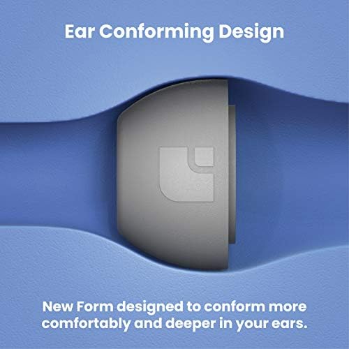 Foam Masters Ultra-Premium Memory Foam Ear Tips for AirPods Pro 1st & 2nd Gen | 3 Pairs | Black Magic Ver 6.0 | Secure | Comfort | Better Noise Cancel | Replacement Buds – Gray, Medium