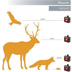 ASPECTEK Solar Rechargeable Night Time Predator Eye Animal Deterrent Powerful Light to Protect from Coyote, Deer, Cat, Raccoon, Skunk, Weatherproof (2 Packs)