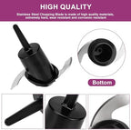 DLC-2ACBN Fits for Cuisinart Mini Prep Plus Food Processor Replacement Chopping Blade, Only Fit DLC-2A Replacement Blade, Compatible with DLC-2A, DLC-2ATQ, DLC-2AR, DLC-2APK et, Sharp and Strong Blade