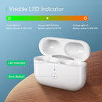 Wireless Charging Case Compatible for AirPods Pro 1st & 2nd Generation, Upgraded Replacement Wireless Charging Case Compatible with Airpods Pro 1/2(No Earbuds), white