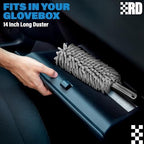 Relentless Drive Professional Car Duster Brush - Interior New Car Accessories for Women & Men - Lint & Scratch Free