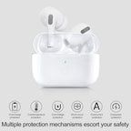 Compatible with AirPod Pro 2nd&1st Generation Charging Case Replacement, Air Pod Pro 2 1 Charger Case with Bluetooth Pairing Sync Button,White