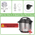 11 PCS Instant Pot Accessories for Duo 5, 6 Qt and Duo Plus 6 Qt, InstantPot Replacement Parts Include Sealing Ring, Steam Release Valve, Anti-Block Shield, Valve Sealing Ring, Float Valve and Gasket