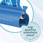 Toothpaste Squeezer Tube Roller Stainless Steel Tube Squeezer Rollers, Saves Toothpaste, Creams, Puts an end to Waste (Blue)