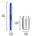 SUPRUS Electric Lighter Arc Windproof Flameless USB Lighter Rechargeable Lighter with Safety Lock for Candle BBQ Camping (Dark Blue)