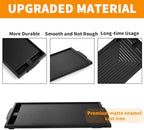 Upgraded W10432544 Griddle Replacement for Whirlpool Stove Parts Cast Iron Griddle Plate, W10432539 Griddle for Kenmore Jennair Maytag KitchenAid Gas Range Cooktop Parts Burner Griddle Pan 1 Pack