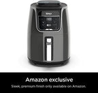 Ninja Air Fryer XL, 5.5 Qt. Capacity that can Air Fry, Air Roast, Bake, Reheat & Dehydrate, with Dishwasher Safe, Nonstick Basket & Crisper Plate and a Chef-Inspired Recipe Guide, Grey, AF150AMZ