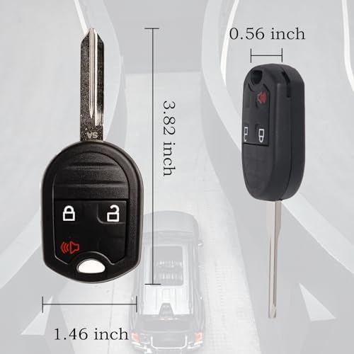 Key Fob Replacement Fits for CWTWB1U793 Ford F-150 2004-2014 F-250 F-350 2004-2016 F-450 Flex 2009-2017 Explorer 2001-2015 Escape Ranger 2001-2011 Fusion Econoline Mercury Keyless Entry Remote Control