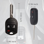 Key Fob Replacement Fits for CWTWB1U793 Ford F-150 2004-2014 F-250 F-350 2004-2016 F-450 Flex 2009-2017 Explorer 2001-2015 Escape Ranger 2001-2011 Fusion Econoline Mercury Keyless Entry Remote Control