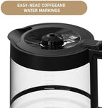 14-Cups Coffee Carafe Replacement Compatible with Cuisinart Coffee Machine DCC-2200RC, DCC-2200, DCC-3200, DCC-3200P1, DCC-3200FR, DCC-3200CPAMZ, DCC-2600, DCC-2800,DCC-1800FR, CBC-7400, CBC-7000PC