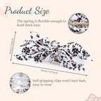 Bow Claw Clips Bow Hair Clips White 3PCS Big Hair Bows for Women Butterfly Hair Clips for Styling Large Hair Clips for Thick Hair for Girls Hair Accessories for Women