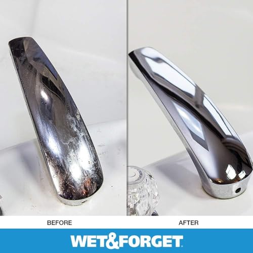 Wet & Forget Shower Cleaner Spray Multi-Surface Weekly Application Requires No Scrubbing, Bleach-Free Formula, Ready to Use, Vanilla Scent, 3 Months of Cleaning, 64 Fluid Ounces, 1 Pack