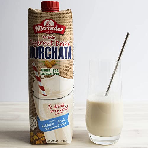 Mercader Whole Tigernut Drink Horchata milk Net.Wt 67.6 oz (2-pack) 2 Liters | Non Dairy | GlutenFree | Lactose Free | Shelf Stable (Pack of 2)
