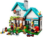 LEGO Creator 3 in 1 Cozy House Building Kit, Rebuild into 3 Different Houses, Includes Family Minifigures and Accessories, DIY Building Toy Ideas for Outdoor Play for Kids, Boys and Girls, 31139