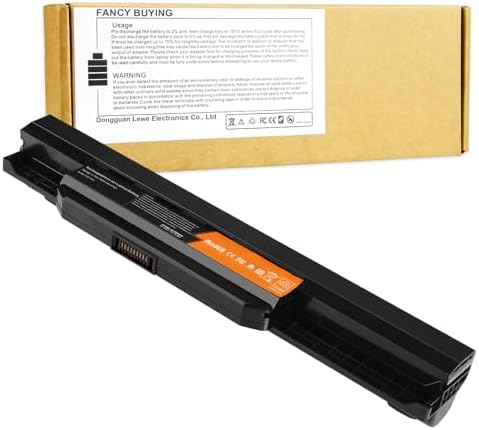 87Wh/7800mAh Laptop Battery Replacement for Asus A53E A32-K53 A42-K53 A45 A53S A43S A53Z A83 A84 K43 K43BY K43E K43S K43T K53 K53E K53T K54 A54C K53SV K84 X43 X44 X53E X53U - High Performance 9 Cells