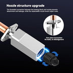 P1 Hardened Steel Hotend Kit for Bambu Lab P1P,P1S 3D Printer, Heating Block Replacement,High Speed,High Temperature Extruder Hot End, with 0.2,0.4,0.6,0.8mm Nozzle,Thermistor,Ceramic Heater
