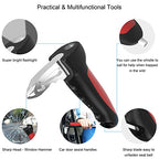 byojia 5 in 1 Vehicle Support Handles Elderly Portable Automotive Door Assist Handles Multifunction Car Handle for Elderly and Handicapped (Red-with Nylon Handle)