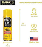 Harris 10-Month Roach & Ant Killer, Odorless & Non-Staining Aerosol Spray, 16oz