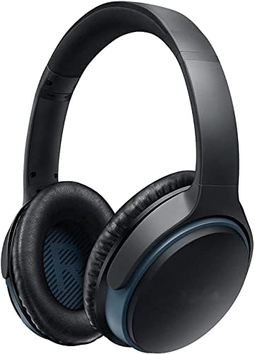 SoloWIT Protein Leather Earpads Cushions for Bose Headphones, Replacement Ear Pads for Bose QuietComfort 15 QC15 QC25 QC2 QC35/Ae2 Ae2i Ae2w/SoundTrue & SoundLink Around-Ear Series - Black&Blue