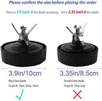 6-Fin Ninja Blender Blade Replacement parts Female Fins Blade Compatible with Ninja Auto iQ BL450 Blenders