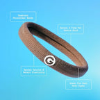 Gimme Beauty - Any Fit No Damage Hair Ties - Neutrals - Seamless Microfiber Hair Elastic - Hair Accessories With All Day Hold - No Snagging, Dents, or Breakage Hair Tie Pack (9 Count)