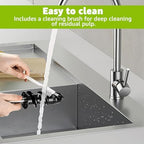 Masticating Juicer Attachment for Kitchen aid Stand Mixers, Masticating Juicer Accessories,Slow Juicer Attachment for All Models Kitchenaid Juicer Mixers and Cuisinart (White)